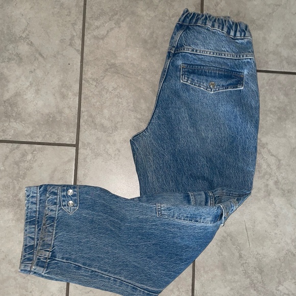 FREE PEOPLE WE THE FREE Marx Slouchy Cargo Denim Baggy Utility Jean Size 26 - Picture 14 of 14